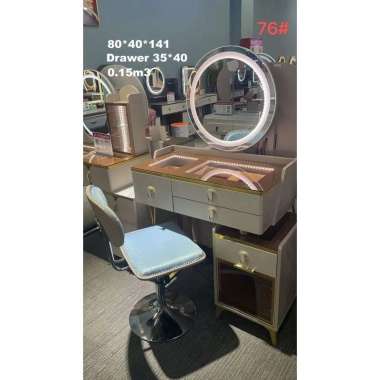 Vanity Dressing Table Meja Rias Cantik Ala Korea Minimalis (Palembang)