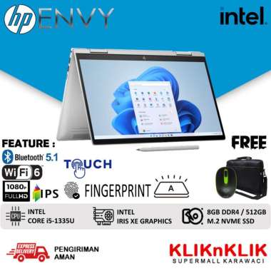 Laptop HP Envy X360 14 Intel i5 1335U 8GB 512GB SSD 14 Fhd IPS Touchscreen Windows 11 8GB/1TB SSD