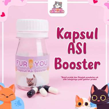 Kapsul Asi booster kucing penambah asi susu kucing vitamin melancarkan asi mengentalkan asi kucing