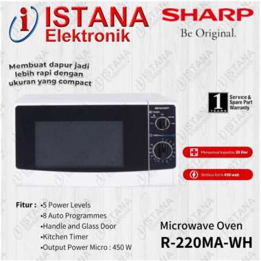 SHARP MICROWAVE OVEN 20 LITER R-220MA-WH