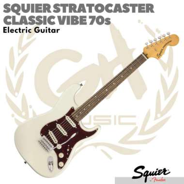 SQUIER CLASSIC VIBE 70s Stratocaster Electric Guitar | Gitar Listrik OLYMPIC WHITE
