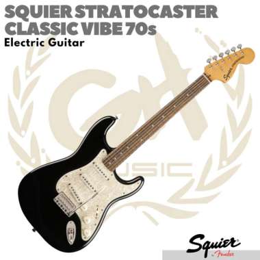 SQUIER CLASSIC VIBE 70s Stratocaster Electric Guitar | Gitar Listrik BLACK