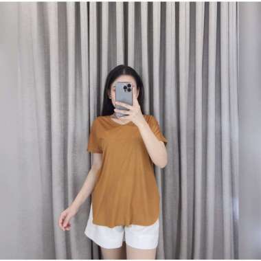 ZS Kaos Vneck Oversize 753 / Kaos Vneck Jumbo / Kaos Wanita Oversize Jumbo / Kaos Wanita Jumbo Grosi