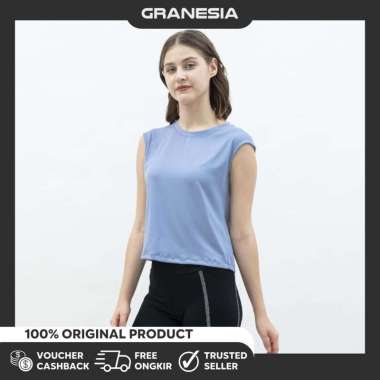 STL Fancy Slit Short Sleeve Free Size STLT59|Kaos Olahraga Yoga Zumba Semua Ukuran