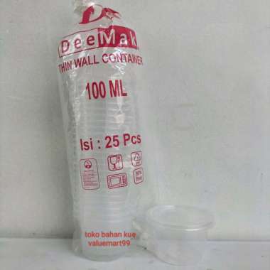 Cup pudding DM 100 ml 1 pack 25 pc