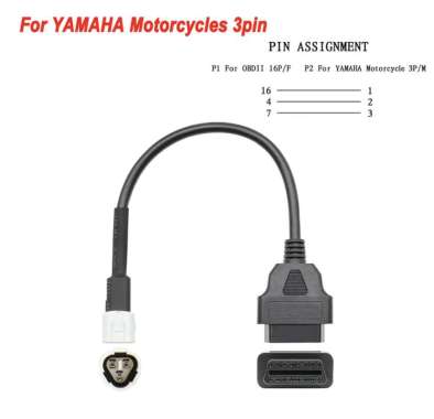 Yamaha Motor OBD2 Connector 3 pin dan 4 pin Adapter Extension 3 pin