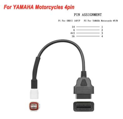 Yamaha Motor OBD2 Connector 3 pin dan 4 pin Adapter Extension 4 pin
