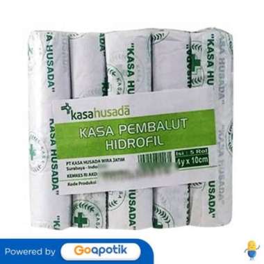 HUSADA KASA HIDROFIL 4Y X 10 CM PACK 5 ROL