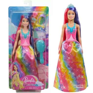 Boneka Barbie Mattel Two Tone Princess Doll Dreamtopia w Accessories