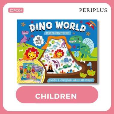 Puffy Stickers Dino World Sticker Activity Case - 9781800586703