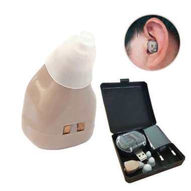 Alat Bantu Dengar Pendengaran Mini Ringan Portable Rechargeable