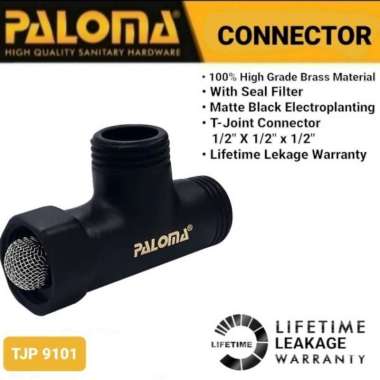 PALOMA TJP 9101 NEPEL T 1/2INCH CONNECTOR SAMBUNGAN CLOSET KERAN BLACK