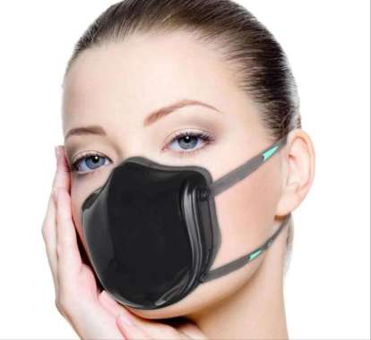 Masker Elektrik Purifier with Hepa Filter/ Masker Anti Debu dan Virus