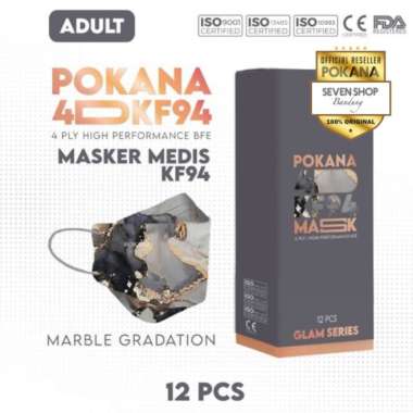 Masker Pokana 4D KF 94 Masker Medis 4 ply earloop