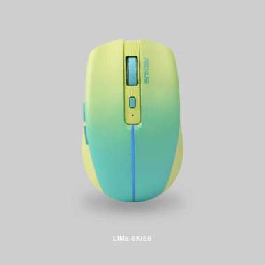 Rexus QB200 Skies SIlent Click Wireless Bluetooth Mouse Office Lime