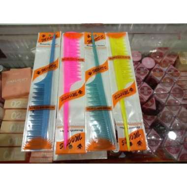 Sisir rambut sasak hitam & Sisir rambut sasak berwarna Berwarna