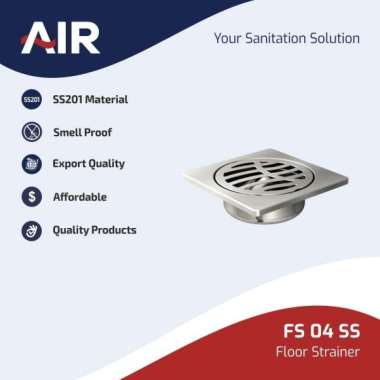 AIR Floor Strainer / Floor Drain / Pembuangan Air Lantai FS 04 SS