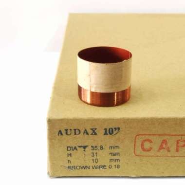 Spool Loudspeaker 10inch Audax Capton Coklat