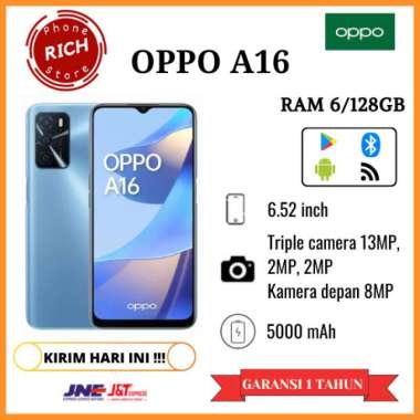 OPPO A16 RAM6/128GB GARANSI 1THN