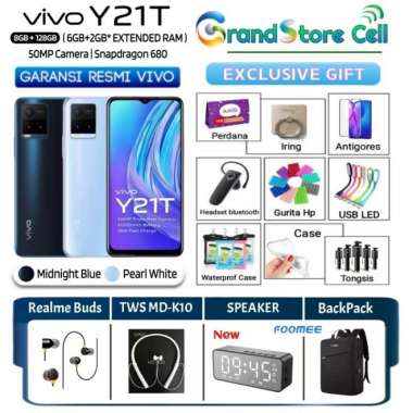 VIVO Y21T RAM 6/128 GB | VIVO Y21 T RAM 8/128 GB GARANSI RESMI VIVO