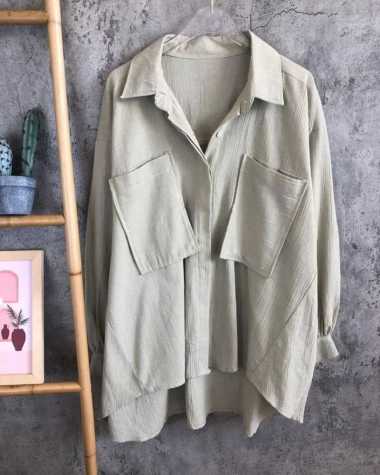 FBT Baju Atasan Wanita Lengan Panjang ALICE TOP CRINKLE AIRFLOW LD 120 CM Blouse Korean Style Remaja