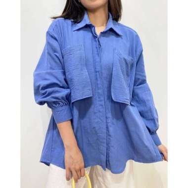 FBT Baju Atasan Wanita Lengan Panjang ALICE TOP CRINKLE AIRFLOW LD 120 CM Blouse Korean Style Remaja