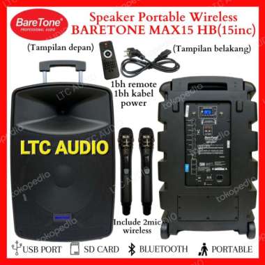Promo Terbatas !!!!! Portable Wireless Baretone Max 15 Hb / Baretone Max15Hb / Max 15Hb Multicolor