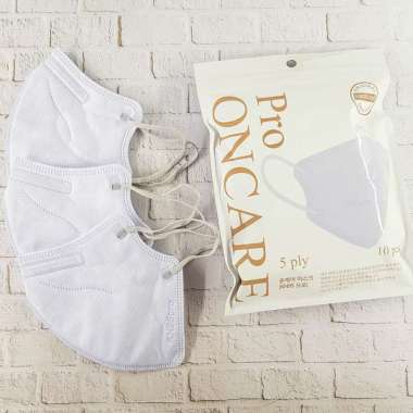 MASKER KN95 PRO PLUS 5PLY ONCARE HITAM PUTIH WARNA WARNI ISI 10PCS / MASKER KN 95 PRO PLUS 5 PLY ON 