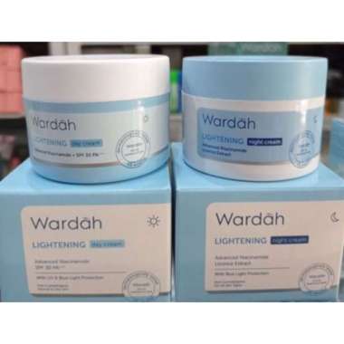 Cream lightening wardah / Wardah lightening day and night cream 30g Day+night/ 2 pcs