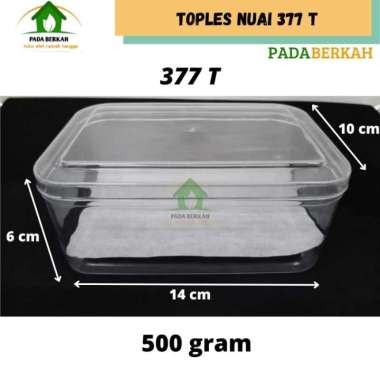Toples Kue Kering Persegi Panjang Kotak Nuai 377T SN 377 Isi 12 Pcs - 500gr 500gr - 1/2kg