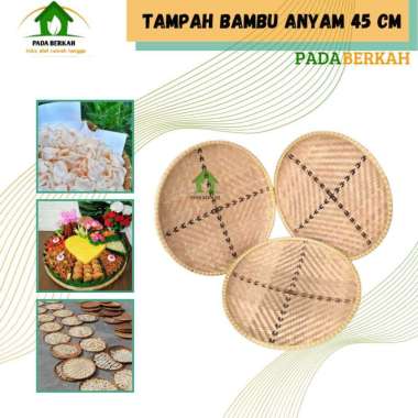 Tampah Anyaman Bambu Nyiru Nampan Bambu Kecil 45 CM