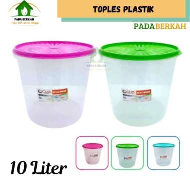 Toples Plastik 10 Liter Toples Kerupuk Plastik Toples Bulat Plastik