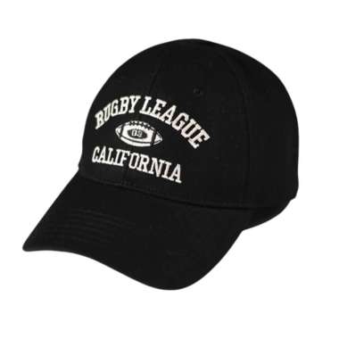 Baseball cap : RUGBY LEAGUE - Topi Baseball Topi Pria Topi Wanita BLACK