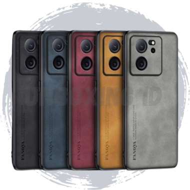 CASING XIAOMI 13T CASE XIAOMI 13T SOFTCASE LEATHER CANVAS XIAOMI 13T Biru