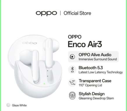 Oppo enco Air3 true wireless earbuds garansi resmi