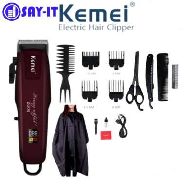 Alat Mesin Cukur Rambut Elektrik Kemei KM-PG2600 Profesional Hair Clipper Cordless Tanpa Kabel Hanya
