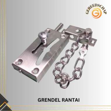 Grendel Rantai Stainles Grendel Slot Pintu 4 Inci