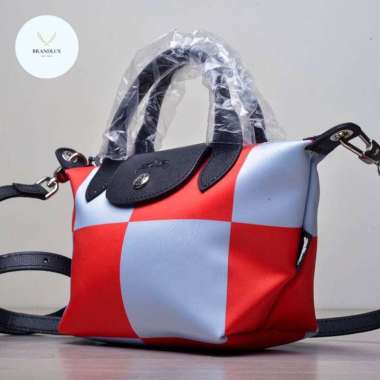 Longchamp Le Pliage Mini CrossBody Check Board - 100% Authentic