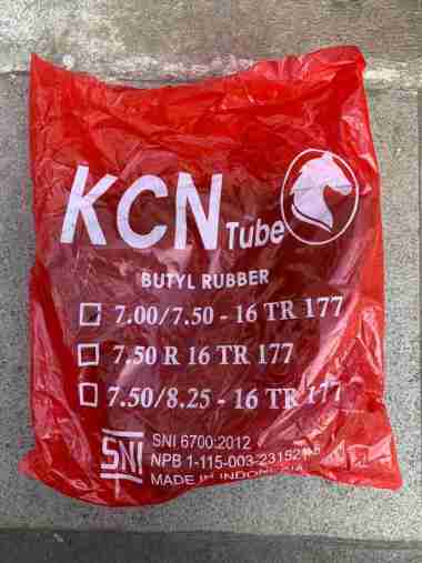 Ban Dalam KCN 700 / 750 R16 Pentil Panjang - Ban Dalam Engkel