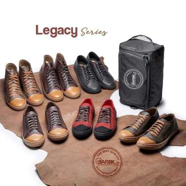 MIVASO X Tas sepatu Barok.id bahan polyster Hitam