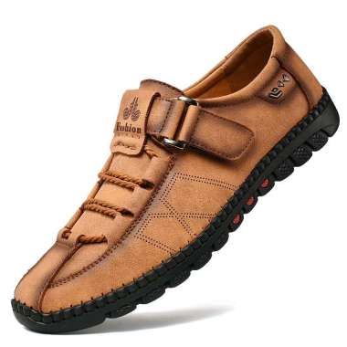 MIVASO Olahraga Sepatu Pria Sneaker Pantofel Pria Tanpa Tali Kulit Sapi Asli Sepatu Santai ORIGINAL 