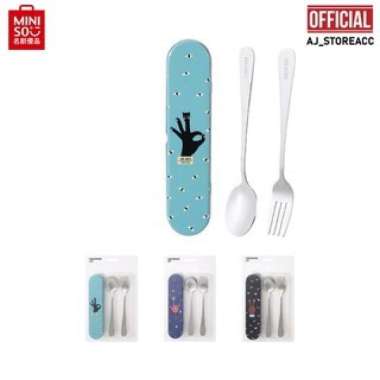 MINISO SATU SET ALAT MAKAN TABLEWARE SET Multicolor