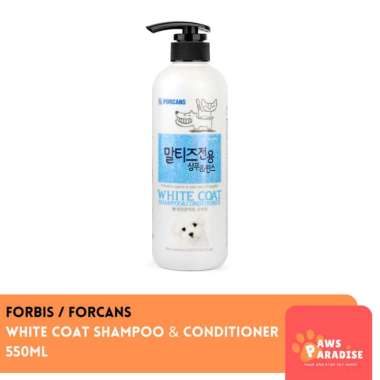 FORBIS White Coat Shampoo & Conditioner Dog Cat 550ml