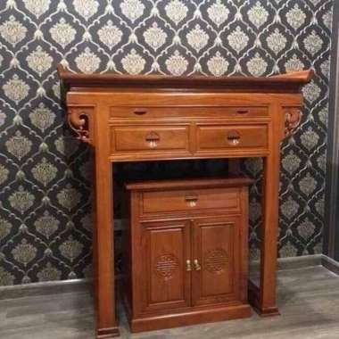 Meja Altar Sembahyang Konsul Ukir Jepara Kayu Jati