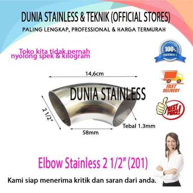 Elbow Stainless 2 1/2" 201