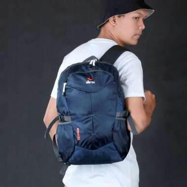 Tas Ransel Daypack Pria Tas Sekolah Kerja Laki Laki Gratis Raincoat Navy