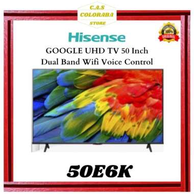 TV HISENSE 50E6K SMART TV 50 INCH VIDAA BEZELLES DESIGN-DUAL BAND WIFI | ANDROID TV 50 INCH HISENSE