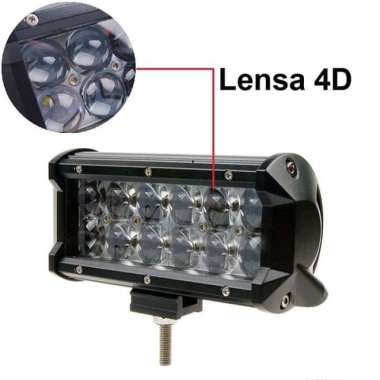 Lampu Tembak Sorot LED Cree Mobil Motor CWL 12 Mata 36 Watt Lensa 4D