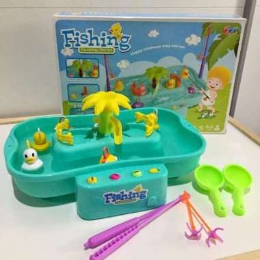 Mainan Edukasi Anak Pancing Bebek Suara Musik/ Mainan Bebek Lucu