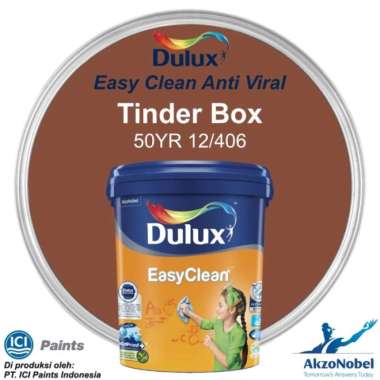 CAT DULUX EASY CLEAN 2.5 LT - TINDER BOX 50YR 12/406 Multivariasi Multicolor